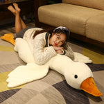 74.8" Giant Long Plush White Goose Stuffed Toy