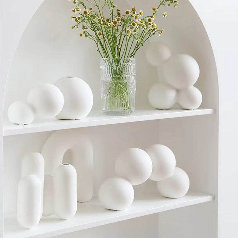 Nordic White Vase