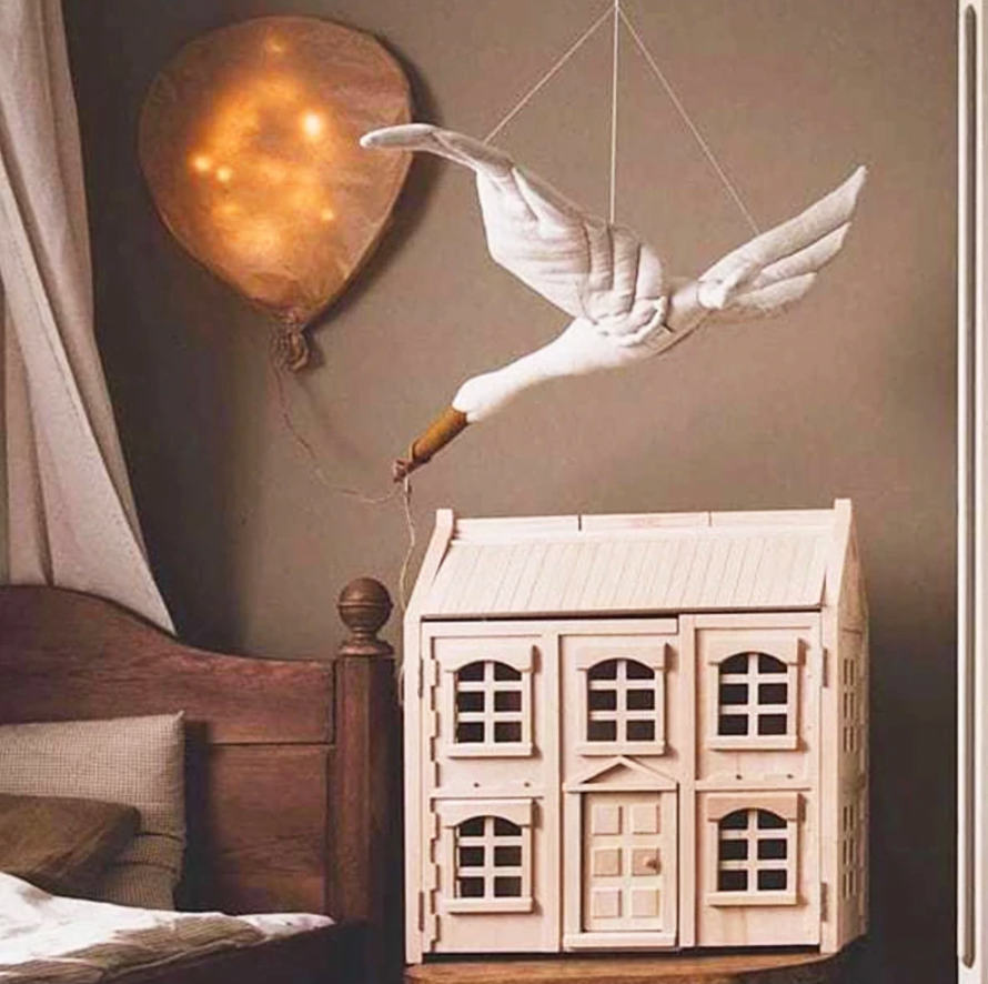 Flying Swan Soft bed Boho Mobile