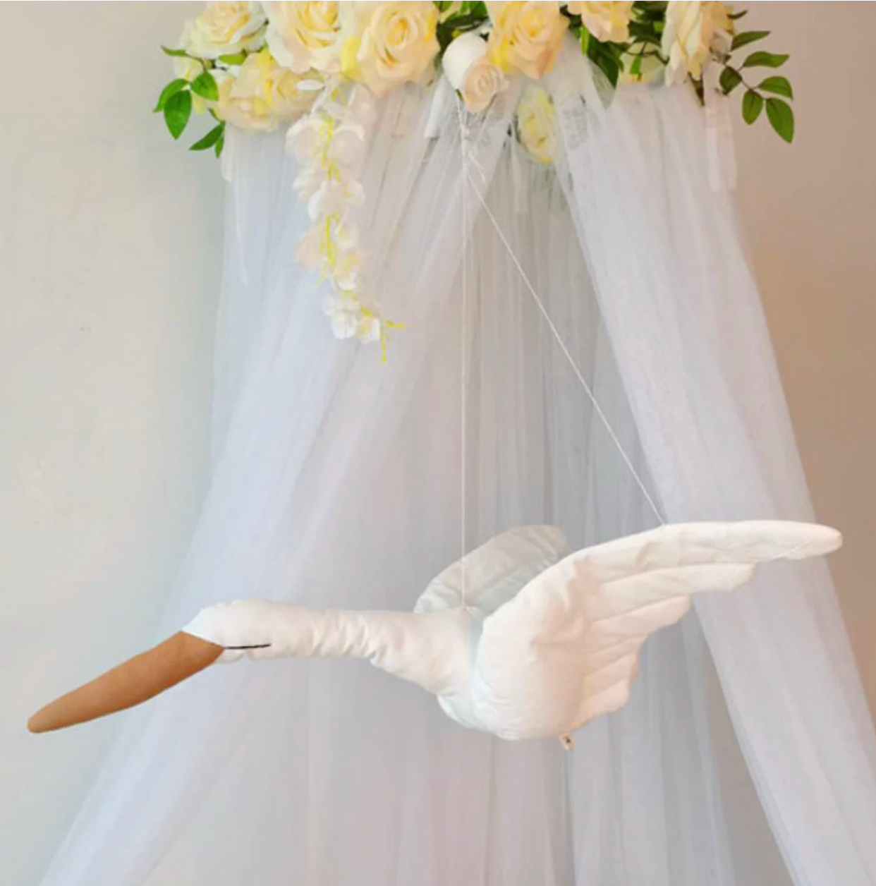 Flying Swan Soft bed Boho Mobile