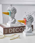 Ice Cream David Bust Statue