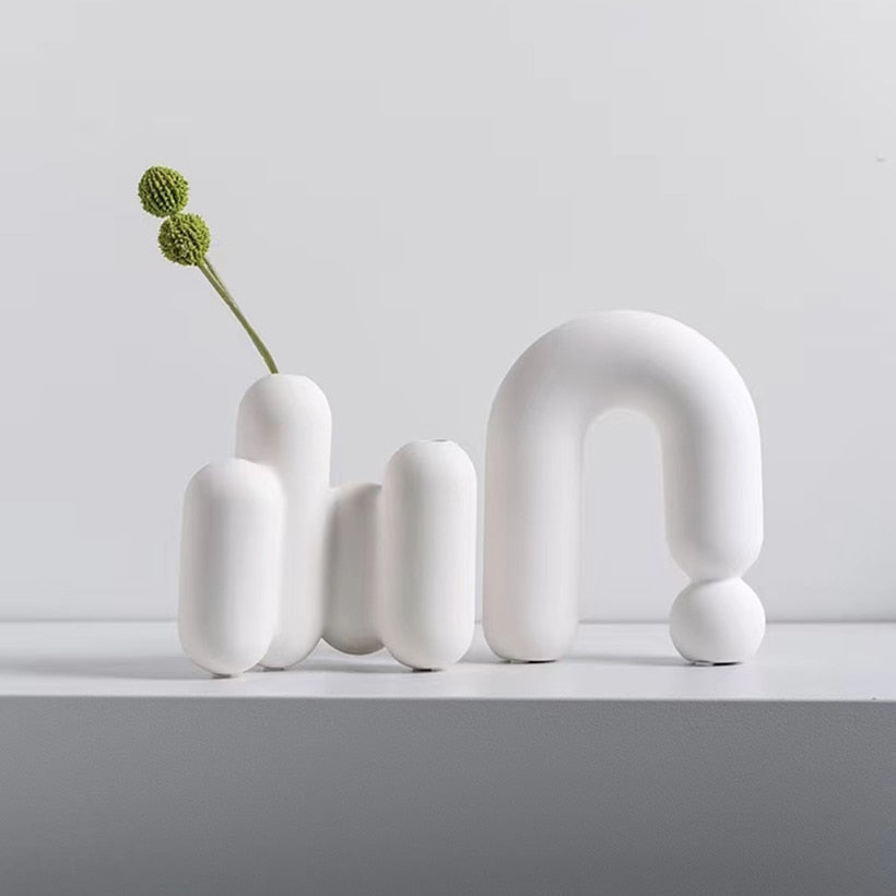 Nordic White Vase