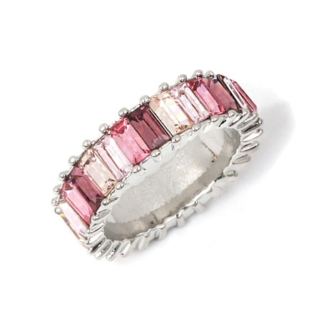 Burgundy Silver Oneposh Ring - Oneposh