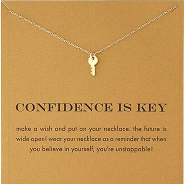 Confidence Is Key Pendant Necklace - Oneposh