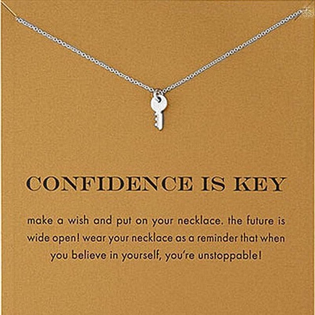 Confidence Is Key Pendant Necklace - Oneposh