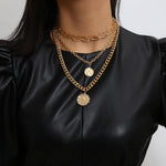 Multi Layer Curb Cuban Choker Necklace - Oneposh