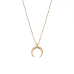 Stainless Steel Moon Pendant Necklace - Oneposh