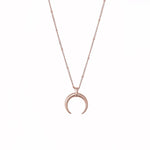 Stainless Steel Moon Pendant Necklace - Oneposh