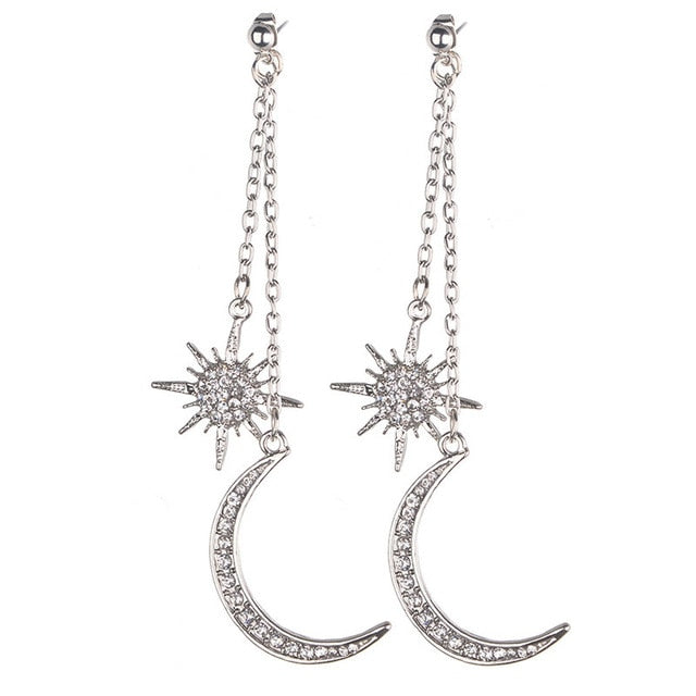 Star Moon Earrings - Oneposh
