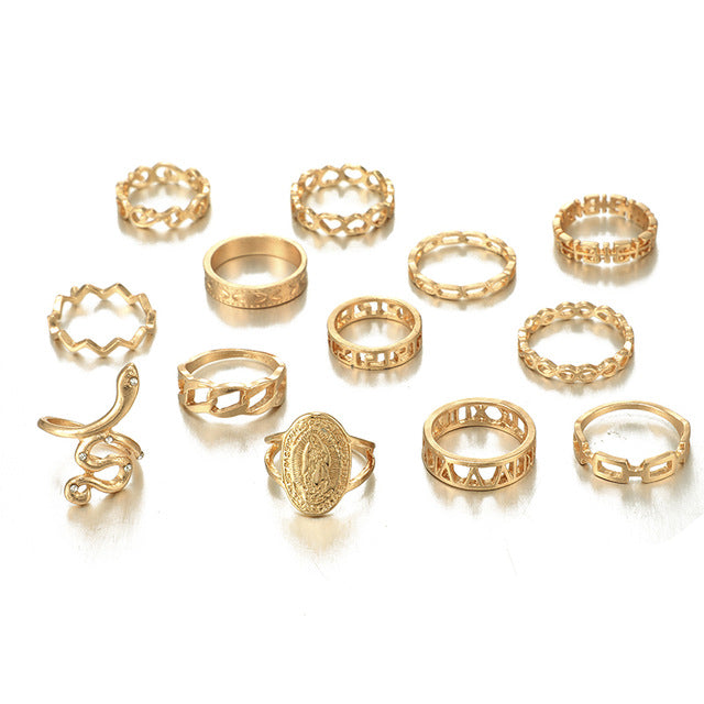 13pcs/sets Virgin Mary Rings Sets - Oneposh