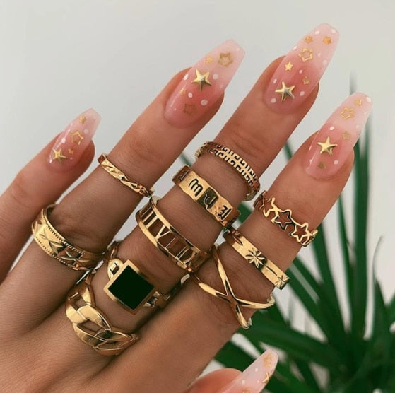 Loni rings set - Oneposh