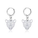 Tao Leopard Rectangle Earrrings - Oneposh