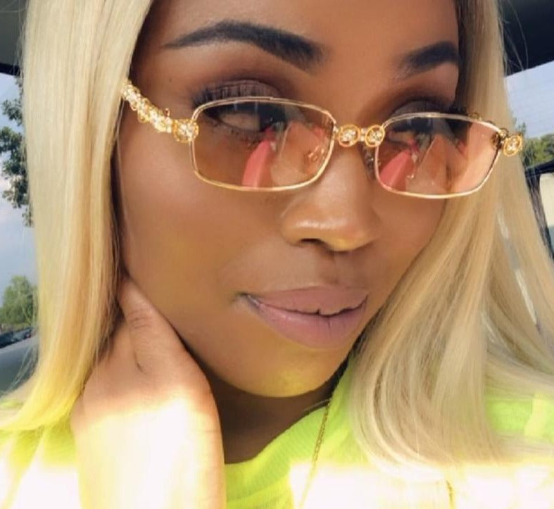 Vanetta Rhinestone Sunglasses - Oneposh