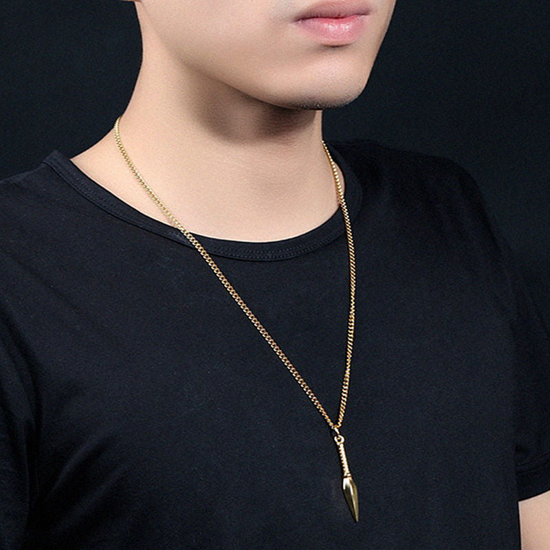 Spear Stainless Steel Pendant Necklace - Oneposh